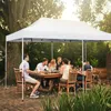 COSTWAY 3x6m Faltpavillon, Pavillon mit Rädern, UV-Schutz Produktbild-Vorschau 2
