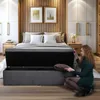MG Design Polsterhocker Grau 45x160 cm - Stauraum 190L, bis Produktbild-Vorschau 3