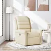 vidaXL Poltrona relax in tessuto crema Anteprima dell’immagine prodotto 2