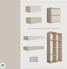 Comodino sospeso con cassetto - fronte a doghe - colore: Anteprima dell’immagine prodotto 7
