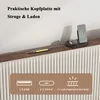 Letto imbottito STILVORA 180x200 con testiera in tessuto, Anteprima dell’immagine prodotto 4