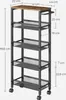 A diagram of a rolling cart with dimensions indicated by text and lines. Produktbild-Vorschau