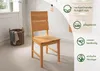 Woodroom Holzstuhl Kota 2er-Set Hevea massiv eichefarbig Produktbild-Vorschau 4