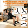 VOWVIT Hantelbank 10 Lehnpositionen (90°–205°), klappbar, Produktbild-Vorschau 4