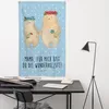 Mr. & Mrs. Panda Tapestry Bären mit Blumenkranz - Blau Produktbild-Vorschau 4