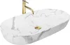 Rea Aufsatzwaschbecken Cleo 81 Marmo Shiny Oval White Produktbild-Vorschau 10