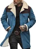 ASKSA Herren Vintage Wildlederjacke Warm Gefuettert Produktbild-Vorschau 1