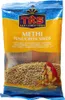 A bag of fenugreek seeds with branding and product information. Voir les images du produit