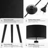 tectake® Lunaris stojaca lampa, trojnohý oceľový rám, 60 W Náhľad obrázku produktu 5