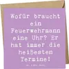 Mr. & Mrs. Panda Grußkarte Spruch Feuerwehrmann Termine - Produktbild-Vorschau 1