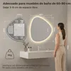 S'AFIELINA Espejo de baño asimétrico con iluminación LED, Vista previa de la imagen del producto 3