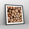 Gerahmtes Poster - Schwarzer Rahmen - Holz Baumstämme Produktbild-Vorschau 8