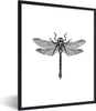MuchoWow® Gerahmtes Poster Libelle - Insekten - Retro - Produktbild-Vorschau 1