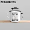 Trendation - Der Tut Nix Gärtner Emaille Tasse mit Spruch Produktbild-Vorschau 4