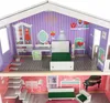 A dollhouse with multiple rooms and furniture, viewed from a slightly elevated angle. Náhľad obrázku produktu