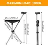Gehstock mit Sitz, 2-in-1 Gehstock Gehhilfe, maximale Produktbild-Vorschau 2