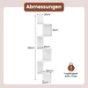 Étagère murale d'angle à 5 niveaux, bibliothèque flottante Voir les images du produit 2