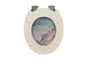 A toilet seat with a cherry blossom design. Produktbild-Vorschau