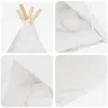 Pet teepee s polštářem Bílá 50 x 50 x 60 cm Polyester Náhled obrázku produktu 8