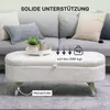 HOMCOM Sitzbank mit Stauraum, Polsterbank mit Deckel, Produktbild-Vorschau 7