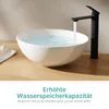 EMKE Aufsatzwaschbecken Rund 415x415x155mm, Keramik Produktbild-Vorschau 6