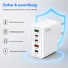 120W USB-C Schnellladegerät – 5-Port Schnellladeadapter (1x Produktbild-Vorschau 4