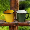 Emaille-Campingbecher, mehrfarbig, für Kaffee, Tee, Produktbild-Vorschau 4