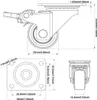 GBL 4x roulettes de meuble petites sans frein - Roulettes Voir les images du produit 5