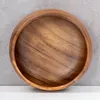 Schale Holz 15cm rund Akazienholz Tischdeko Natur Braun Produktbild-Vorschau 4