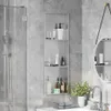 vidaXL Sprchový kút strieborný 90 x 30 x 9,5 cm nerezová Náhľad obrázku produktu 2