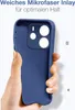 A hand holding a blue phone case. Produktbild-Vorschau