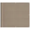 A taupe-colored balcony privacy screen is shown laid flat. Podgląd zdjęcia produktu