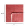 Garten Tischdecke Outdoor PVC rechteckig 130x160 cm Rot Produktbild-Vorschau 4