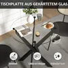 HOMCOM Tavolo da pranzo, tavolo da cucina rotondo per 4 Anteprima dell’immagine prodotto 4