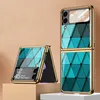 Pre Samsung Galaxy Z Flip3 5G Galvanizácia maľované sklo M6 Náhľad obrázku produktu 1