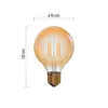 LED Lampe Vintage G95 / E27 / 4 W (40 W) / 470 lm / Warmweiß Náhľad obrázku produktu