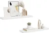 vidaXL Mensole sospese 2 pz. Bianco 90x23,5x3,8 cm MDF Anteprima dell’immagine prodotto 5