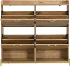 okwish Moderner Schuhschrank mit Klapptüren,Holzoptik mit Produktbild-Vorschau 8