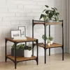 vidaXL Półka 4 szt. brązowa 40 x 40 x 1,5 cm materiał Podgląd zdjęcia produktu 2