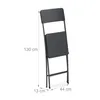 Relaxdays Barhocker klappbar, 2er Set, Rattan-Optik, Produktbild-Vorschau 4