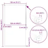 vidaXL Sprchová roleta 130x240 cm šířka látky 126 cm Náhled obrázku produktu 7
