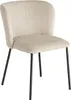 riess-ambiente Design Stuhl LYON beige Cord schwarze Produktbild-Vorschau 10