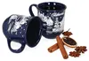 set de 6 tasses à vin chaud 0,2L bleu foncé Paysage de Noël Voir les images du produit 3