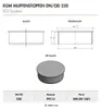 Tappo di scarico interno in PVC Osma KGM, DN 250, arancione Anteprima dell’immagine prodotto 4