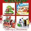 4pcs Puzzles 3D Noël Mignon Modèle papier Hiver Puzzle Voir les images du produit 3