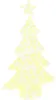 A lit-up Christmas tree decoration with a star on top. Podgląd zdjęcia produktu