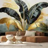 Vlies fototapete Bananenblätter Art Deco 150x105 cm Feeby Produktbild-Vorschau 2
