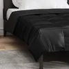 vidaXL Coperta estiva nera 135 x 200 cm in raso e Anteprima dell’immagine prodotto 4