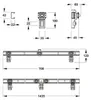 MEPA Wannenleisten Badewanne Stahl/Acryl 3 Stück 700 mm - Anteprima dell’immagine prodotto 2