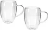 Axentia Teeglas 2er-Set doppelwandig mit Henkel 136161 Produktbild-Vorschau 1